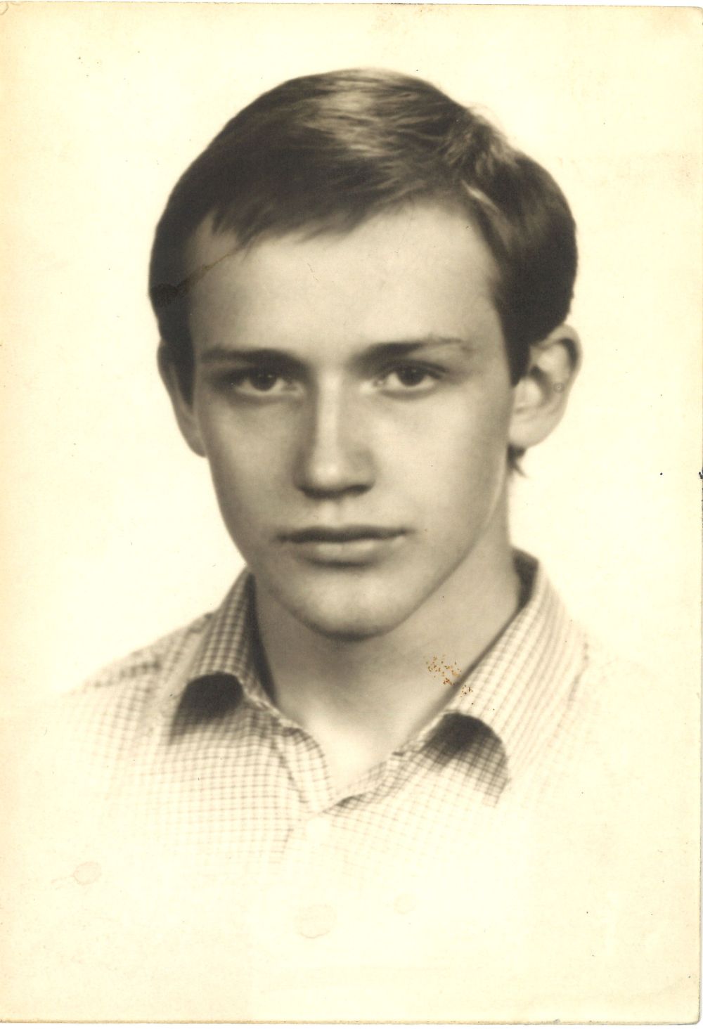 Gyaneshwarpuri (Marek Šenkyřík) - maturitní fotografie. Foto: anonym 1986