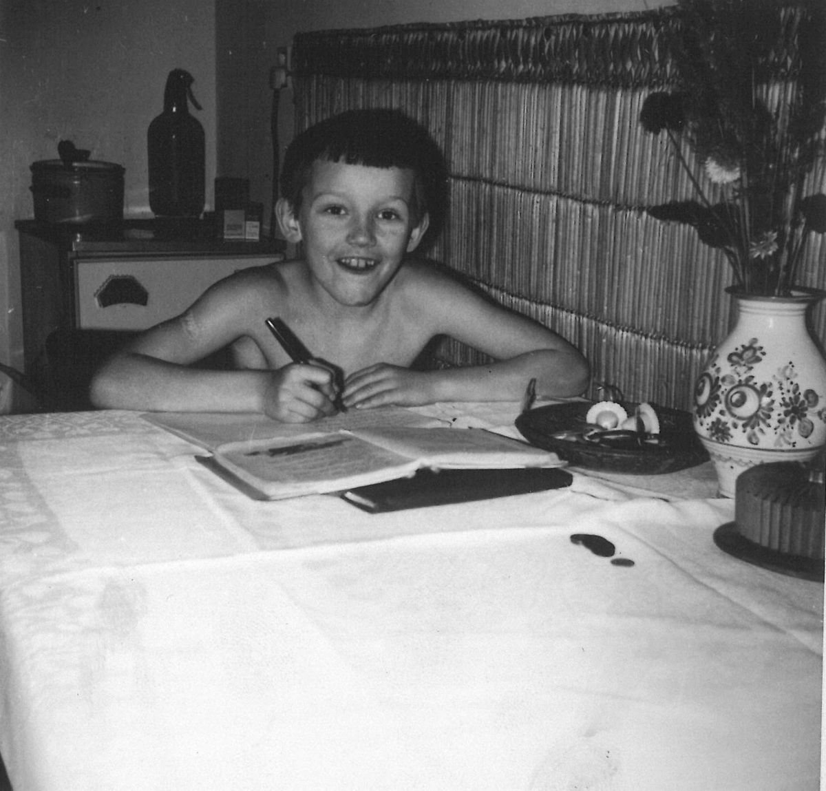 Marek Šenkyřík v dětství - rodinné album.